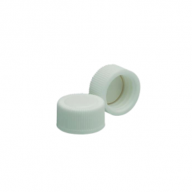 WHEATON® White Polypropylene Screw Cap, Bonded PTFE Silicone Liner, 13-425, Case of 250