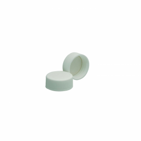 WHEATON® White Polypropylene Screw Cap, Bonded PTFE Silicone Liner, 24-400, Case of 500