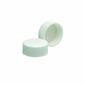 WHEATON® White Polypropylene Screw Cap, Bonded PTFE Silicone Liner, 15-425, Case of 250