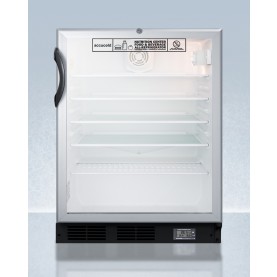 Accucold SCR600BGLBINZADA 24" Wide Built-In All-Refrigerator, ADA Compliant