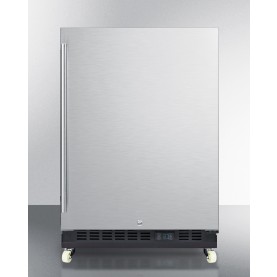 Accucold SCR610BLSDRI 24" Wide Built-In Mini Reach-In Beverage Center with Dolly