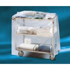 Cart Cover, Plastic, 1.5 Mil, Clear, 55" x 27" x 62", 50/cs (Continental US Only)