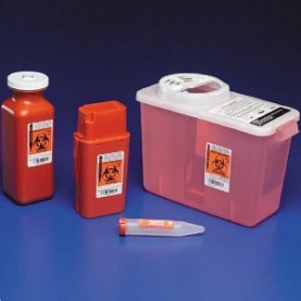 NovaPlus® SharpSafety™ In Room Sharps Container, Mailbox, Clear, 5 Quart, 20/cs (For Sale to Authorized NovaPlus Customers Only) (Continental US Only)