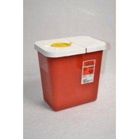 Novaplus SharpSafety™ Sharps Container, Rotor Lid, Red, 2 Gallon, 20/cs (For Sale to Authorized NovaPlus Customers Only) (Continental US Only)