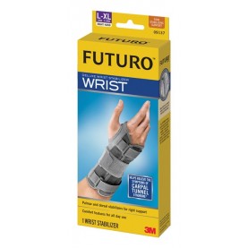 3M Health Care 09137ENT Wrist Stabilizer, Right Hand, Large/ X-Large, 3/pk, 4 pk/cs (Continental US+HI Only)