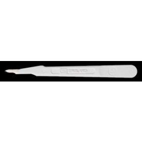 Cincinnati Surgical Company 0515 Scalpel, Stainless Steel, Size 15, White Handle, Disposable, Sterile, 10/bx (DROP SHIP ONLY)