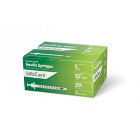 UltiMed, Inc. 9219 Insulin Syringe, 1cc, 29G x ½", 100/bx