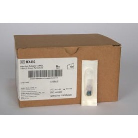 ICU Medical MX492 Injection Adapter, Male Luer Lock, 7/8", Sterile, Latex Free (LF), 100/cs (US Only)
