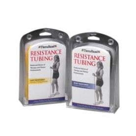 Hygenic/Theraband 21313 Resistance Tubing, Heavy (Blue & Black), 5 ft Cut Lengths in Retail Clam-Shell Packaging, 12 ea/cs (US Only)