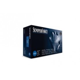 Sempermed USA BKNF104 Exam Glove, Nitrile, Large, Black, 100/bx, 10 bx/cs