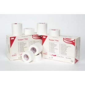 3M Health Care 1534-0 White Dressing Tape, ½" x 10 yds, 24/bx, 10 bx/cs (Continental US+HI Only)