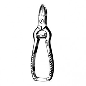 Sklar Instruments 97-1046 Nail Nipper, Concave Blades, Barrel Spring, 5.5" Overall Length (DROP SHIP ONLY)