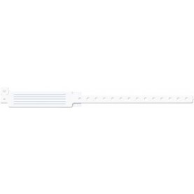 Medical ID Solutions 241 Wristband, Adult, 12", Insert Vinyl, White, 250/bx