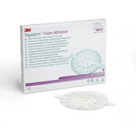 3M Health Care 90619 Foam Adhesive Dressing, 5 ½" x 5 ½", Heel Design, 5/bx, 4 bx/cs (Continental US+HI Only)