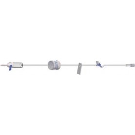 Amsino International, Inc. AFS102 IV Admin Set, 10 Drops Per mL, One FLOWSafe Flow Controller, 100", One AMSafe® Needleless Injection Site, 50/cs