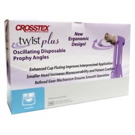 Crosstex International TPLUSPAFC Prophy Angle, Firm Cup White, Disposable,  100/bx