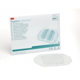 3M Health Care 90802 Dressing, Small Square, Pad Size 3.9" x 4", Overall Size 5.9" x 6", 10/bx, 4 bx/cs (Continental US+HI Only)