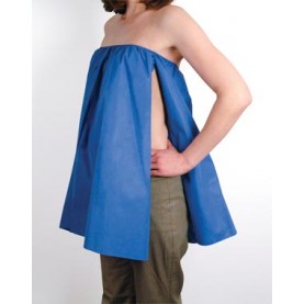 TIDI Products, LLC 941113 Patient Cape, One Size Fits Most, Dark Blue, Non-Woven, Stretchable, Non-Sterile, Latex Free (LF), 25/cs