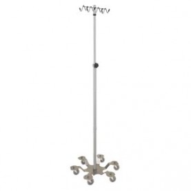 Blickman Industries 05413710RH IV Stand, Heavy Duty, Rake Hook, 6 Leg, Low Center of Gravity Base Stainless Steel (DROP SHIP ONLY)