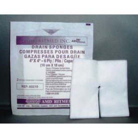 AMD-Medicom A9210-NP No-Split Sponge, 4" x 4", 6-Ply, Sterile 2s, 50/pk, 12 pk/cs