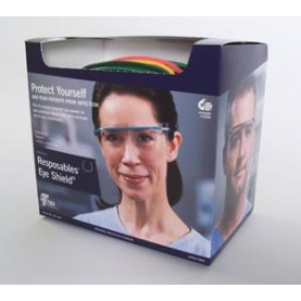 TIDI Products, LLC 9211-100 Eyeshield Frame, Reposable, Assorted Colors, Pre-Assembled, Non-Sterile, 100/cs