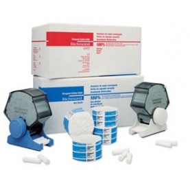 Richmond Dental 200404 Wrapped Cotton Roll, Medium 1½" x 3/8" Dia, Non-Sterile, 2000/bx