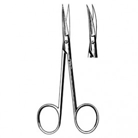 Sklar Instruments 47-1235 Iris Scissors, Curved, Sharp/Sharp, 3.5" (DROP SHIP ONLY)