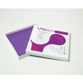 Four D Rubber Co Ltd LFBIOVIO02300620 Biodam, 6" x 6", Violet, Heavy, Latex-free, 20 pieces/bx