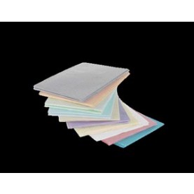 Medicom, Inc. 8383 Dental Bib, 13" x 18", 3-Ply Paper + 1-Ply Poly, White, 500/cs  (Not Available for sale into Canada)