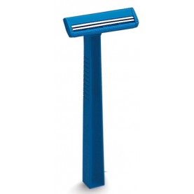 AccuTec Blades, Inc. 75-0022 Standard Weight Fixed Head Razor, Twin Blade, 10/bg, 5 bg/ct, 10 ct/cs