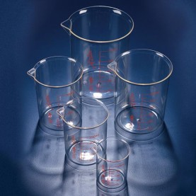 BDD336P-1 Globe Scientific Straight Sided Beaker,PMP (TPX), 500 mL, 117 mm Height, 87 mm O.D. (1 Each)