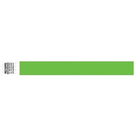 Medical ID Solutions 2109 Wristband, Tyvek 1", Solid Lime Green, 1000/bx