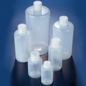 BNL0150PN Globe Scientific Round, Narrow Mouth LDPE 150 mL Bottle, with Polypropylene Screwcap, No Graduations (Box of 10)