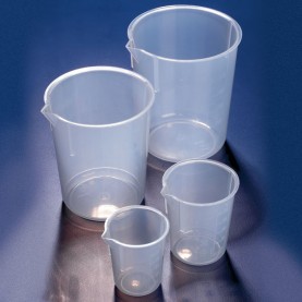 BPM0050P Globe Scientific Tapered Side Beaker,Polypropylene, 50 mL, 61 mm Height, 50.5 mm O.D. (Box of 10)