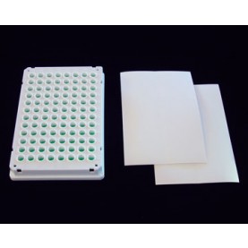 WT-50 Excel Scientific BrightMax™ Microplate Sealing Film for Luminescence & Microscopy Sealing Film, Vinyl, White, 203 µm Thick, Not Sterile (Pack of 50)