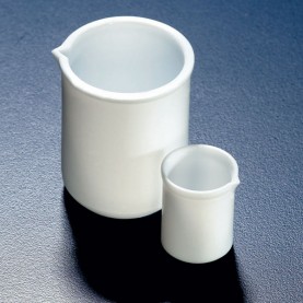 BWN024 Globe Scientific Straight Sided Beaker,PTFE, 100 mL, 68 mm Height, 54 mm O.D. (1 Each)