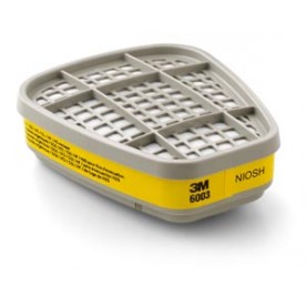 3M Health Care 6003 Accessories: Organic Vapor/ Acid Gas Cartridge, 60/cs (Continental US+HI Only)