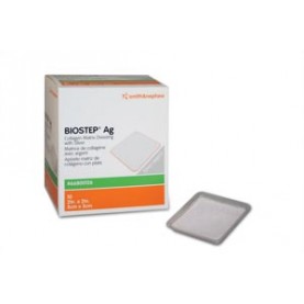 Smith & Nephew, Inc. 66800126 Dressing, Collagen, 2" x 2", BIOSTEP AG, 10/bx (US Only)