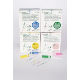 Terumo Medical Corp. 1SR*FF1832 IV Catheter, 18G x 1¼", Green, 50/bx, 4 bx/cs (SR*FF1832)