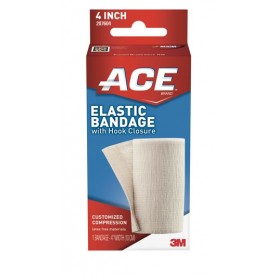 3M Health Care 207604 4" Elastic Bandage with Hook Closure, 72/cs (Continental US+HI Only)
