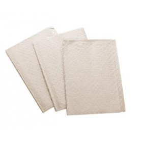 TIDI Products, LLC 9810865 Diamond Embossed Towel, 13" x 18", 2-Ply Tissue, Poly-Backed, White, 500/cs