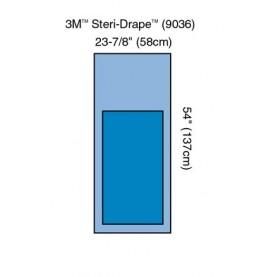 3M Health Care 9036 Steri-Drape Mayo Stand Cover, 23" x 54", 60/bx, 4 bx/cs (Continental US+HI Only)
