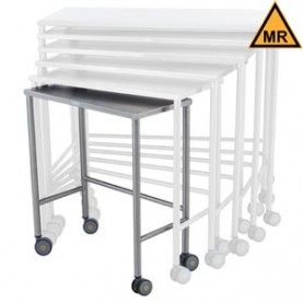 Blickman Industries 0197827100 Nested Instrument Table 28"W x 32"H x 14"D On Casters MRI Safe (DROP SHIP ONLY)