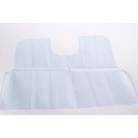 TIDI Products, LLC 917443 Deluxe PolyTowel, Neck Cutout, 17" x 18", Blue, 500/cs (20 cs/plt)