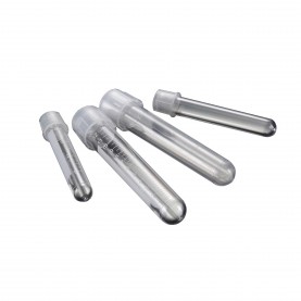 T8300 MTC Bio Culture Tube, Clear, Round Bottom, Dual Position Cap, 12 x 75 mm, Heat Seal Bag (125 per bag/ 8 bags per Case)