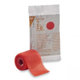 3M Health Care 82102R Soft Casting Tape, Red, 2" x 4 yds, 10/cs (Continental US+HI Only)