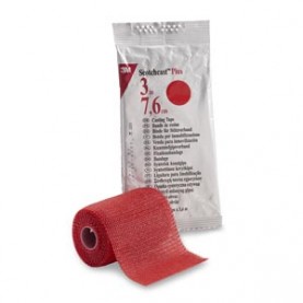 3M Health Care 82003R Plus Casting Tape, 3" x 4 yds, Red, 10/cs (Continental US+HI Only)