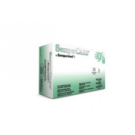 Sempermed USA SCVNP102 Exam Glove, Vinyl, Smooth, Small, Powder Free (PF), Beaded Cuff, Ambidextrous, 100/bx, 10 bx/cs (60 cs/plt)