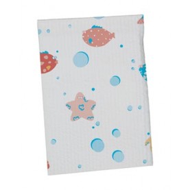 TIDI Products, LLC 981636 Gown, Pediatric, Under The Sea, 21" x 36", T/P/T, 50/cs
