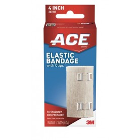3M Health Care 207313 4" Elastic Bandage with Clips, 72/cs (Continental US+HI Only)